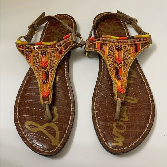 Sam Edelman Beaded Sandals size7.5 - Picture 1 of 2